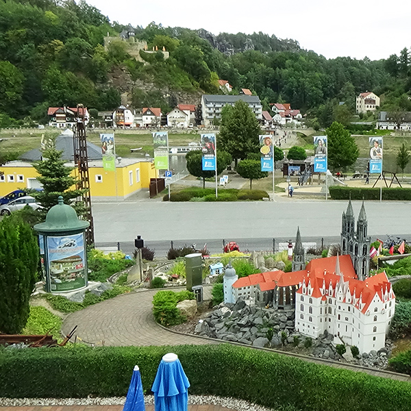 Eisenbahnwelten im Kurort Rathen - Pension, Ausblick